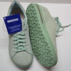 Brand New Birkenstock Bend Low Sneakers  In Matcha Green Suede, Size 39 (8)